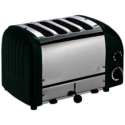 Dualit Made to Order Classic 4-Slice Toaster Stainless Steel/Moss Green Matt Dualit Made to Order Classic 4-Slice Toaster Stainless Steel/Moss Green Matt
